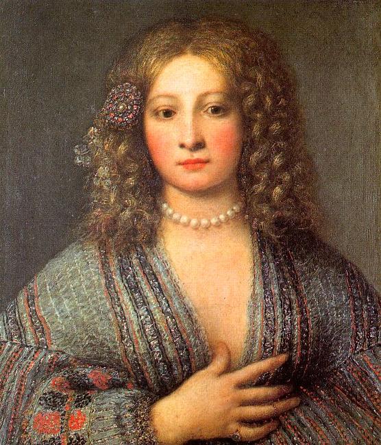 Girolamo Forabosco Portrait of a Courtesan France oil painting art